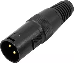 XLR 3 kontaktų jungtis Omnitronic 30208430 – vyriška/moteriška audio jungtis, 3 kontaktų