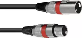 XLR kabelis Omnitronic 3022045R — 1 x XLR kištukas į 1 x XLR lizdą, 1,5 m