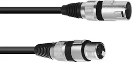 XLR kabelis Omnitronic 3022075B — 1x XLR kištukas į 1x XLR lizdą, 0,2 m