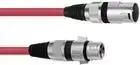 Audio kabelis Omnitronic 30220899 1 m XLR 3 kontaktų raudonas