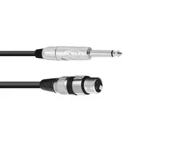 Audio kabelis Omnitronic 30225170 5m XLR 3-pin 6,35mm Juodas