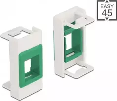 Keystone laikiklis DeLOCK Easy 45 moduliui 22,5 x 45 mm baltas/žalias