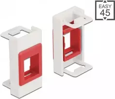 Keystone laikiklis DeLOCK Easy 45 moduliui 22,5 x 45 mm baltas raudonas