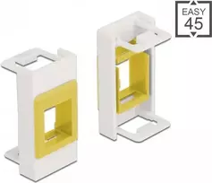 Keystone laikiklis DeLOCK Easy 45 moduliui 22,5 x 45 mm baltas/geltonas