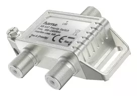Hama Classic Line AB/SAT prioriteto perjungiklis 2 palydoviniams imtuvams, sidabrinis