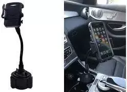 Laikiklis telefonui automobilyje į puodelio laikiklį IWH 019265 — plastikinis laikiklis