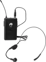 Omnitronic WAMS-12 865 MHz belaidis kišeninis siųstuvas su galvos mikrofonu