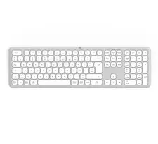 Hama WK-550 klaviatūra Namai/Biuras RF belaidė + Bluetooth QWERTZ vokiška Pilka, Balta