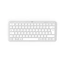 Hama WK-500 klaviatūra keliems įrenginiams, kompaktiška, belaidė RF + Bluetooth, vokiška QWERTZ, balta