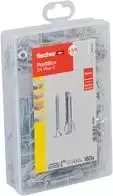 fischer Professional-Box Sieninių Kaiščių ir Varžtų Rinkinys SX Plus+ S 4,5/5/6/8 mm x 30/40/55 mm (567897)