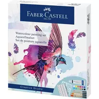 Akvarelinių dažų rinkinys Faber-Castell Creative Studio 18 dalių Multi