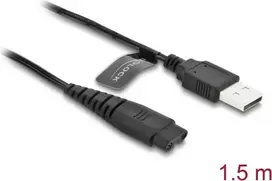 USB įkrovimo laidas 5 V elektriniams skustuvams DELOCK suderinamas su Hatteker RFC-588/598/690/692/696 RSCX-7568/9598 serijomis, 1 vnt.