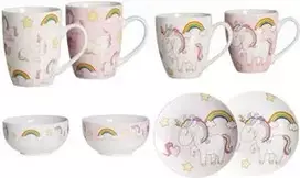Porcelianinių puodelių rinkinys 6 vnt., ritzenhoff & breker Unicorn, 0,35 l, tinkami plauti indaplovėje