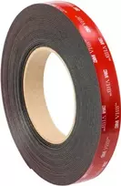 Lipni juosta 3M 7100211838, juoda, 33 m, 12 mm, tinka vidaus ir lauko darbams