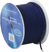 Mikrofono laidas Omnitronic 2×0,22 mm 100 m juodas