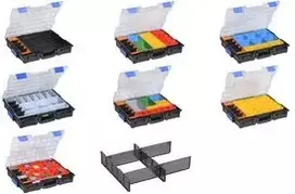 Plastikinis stalčių pertvaras Allit EuroPlus K44 320x150x40 mm, moduliniai įdėklai dėžėms