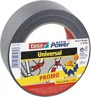 tesa Universal 56396 audinio lipni juosta, sidabrinė, 30 m x 50 mm