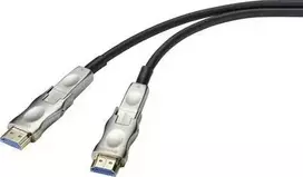 SpeaKa Professional HDMI adapterio laidas 20,00 m SP-9538580 PVC apvalkalas juodas [1x HDMI kištukas, HDMI kištukas D Micro - 1x HDMI kištukas, HDMI kištukas D Micro]