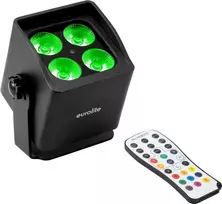 Nešiojamas šviestuvas EUROLITE AKKU Mini IP UP-4 QCL MK2 – baterijomis maitinamas RGBW prožektorius
