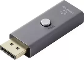 Renkforce RF-6903988 DisplayPort 8K EDID emuliatorius, aliuminis, 7680x4320 @ 60Hz (RF-6903988)
