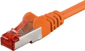 Wentronic Goobay CAT 6 jungiamasis laidas, S/FTP (PiMF), oranžinis, 7,5 m - LSZH be halogenų, varis (93477)