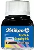 Pelikan Drawing Ink A rašalas, 10 ml stikliniame buteliuke, karminrot (2), tinka rašymo plunksnoms, brėžimo antgaliams, teptukams (201517)