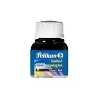 Pelikan piešimo rašalas A, 10 ml stikliniame buteliuke, juodas (17), tinka braižymo plunksnoms, piešimo antgaliams, teptukams (201665)