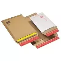 ColomPac siuntimo vokas, rudo gofruoto kartono, A4+, vidiniai 235 x 340 x -35 mm – 20 vnt. paketas (CP 010.04)