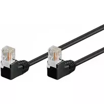 Wentronic 96090 Patch Laidas, RJ-45 Kištukas/Kištukas, Cat5e, U/UTP, Juodas (96090)