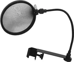 Mikrofono pop filtras Omnitronic 6000624N juodas – apsauginis skydelis nuo sprogstamųjų garsų