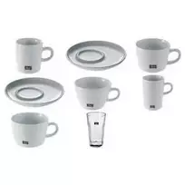 Cappuccino puodelis MELITTA M-Cups 0,25 L porcelianas baltas — 65 mm aukštis