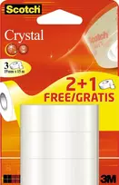 Lipni juosta Scotch 61915RP 15m Skaidri 19mm 3vnt