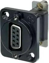 Neutrik NADB9FF-B kabelio adapteris VGA juodas - nerūdijantis plienas (NADB9FF-B)