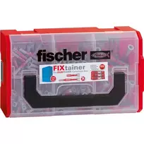 Fischer FIXtainer DUOPOWER trumpas / ilgas kaištis šviesiai pilka / raudona 210 vnt.