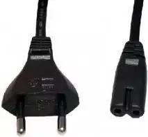Maitinimo laidas e+p NK 1 Juodas 1,5 m CEE7/14 C8 kištukas