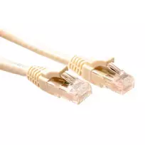 ACT Ivory 1 m U/UTP CAT5E jungiamasis laidas su RJ45 kištukais