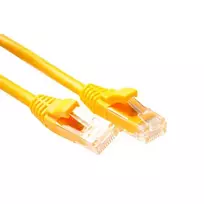 ACT geltonas 10 m U/UTP CAT5E jungiamasis laidas su RJ45 kištukais