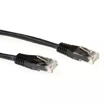 ACT IB3551 Cat6a U/UTP tinklo kabelis, 1,5 m, juodos spalvos