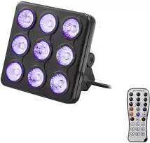 LED efektinis šviestuvas EUROLITE 42110199 su 9 LED, DMX valdymu