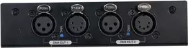 DMX skirstytuvas EUROLITE DMX Split 2 3/5-Pin — 1 įėjimas į 2 išėjimus, palaiko 3 ir 5 kontaktų DMX