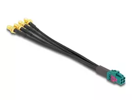 DeLOCK 90143 kabelis iš Mini FAKRA Z lizdo (keturgubo) į 4 x SMA lizdus, B tipo