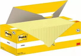 Post-It 654-CY-VP24 Lipnūs lapeliai kvadratiniai geltoni 100 lapų