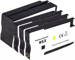 Renkforce rašalo rinkinys, suderinamas su HP 953 (6ZC69AE) juoda, žydra, rausvai violetinė, geltona RF-I-HP953BKCMY4PK RF-5718854 (RF-5718854)