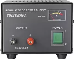 Voltcraft laboratorinis maitinimo šaltinis, fiksuota įtampa FSP-1136, 13.8 V/DC, 6 A, 85 W