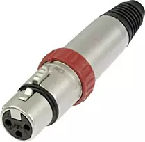 Neutrik XLR jungties lizdas, tiesus, 3 kontaktai, sidabrinis NC3FXS (1 vnt.)