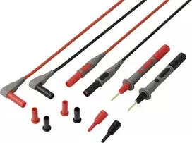 VOLTCRAFT MSL-850 Premium silikoniniai matavimo laidai su auksuotais kontaktais 1.2 m 1 pora (VC-17312690)