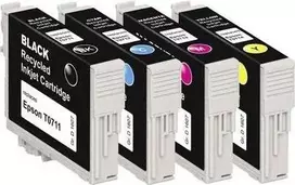 Basetech rašalinė, skirta Epson T0711, T0712, T0713, T0714, derinys juoda, žydra, rausva, geltona BTE107 1607,4005-126