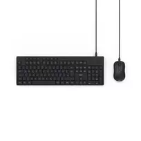 Hama CKM-200 klaviatūra su pele, laidinė, USB, QWERTZ, juoda, skirta namams ir biurui