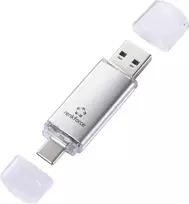 Renkforce RF-USBOS-220 USB atmintukas 32GB Sidabrinis RF-6684362 USB-A, USB-C®