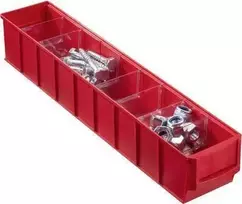 Dėžutė smulkioms detalėms Allit 456561, raudona, 500 x 81 mm